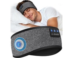 Bluetooth Hoofdband met Koptelefoon - Draadloze Sport Hoofdband - Slaap Koptelefoon - Zachte Muziek Hoofdband - Ultra Dunne Stereo Speakers - Bluetooth 5.2 - Voor Sport Yoga Reizen en Zijslapers