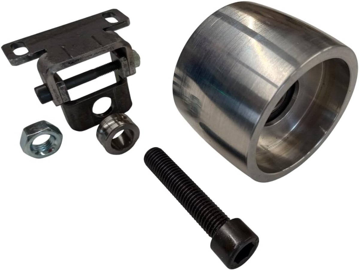 trackingwiel, CNC-gefreesd, trackingwiel voor messenslijpers, 75 mm diameter - 55 mm breed (trackingwiel)