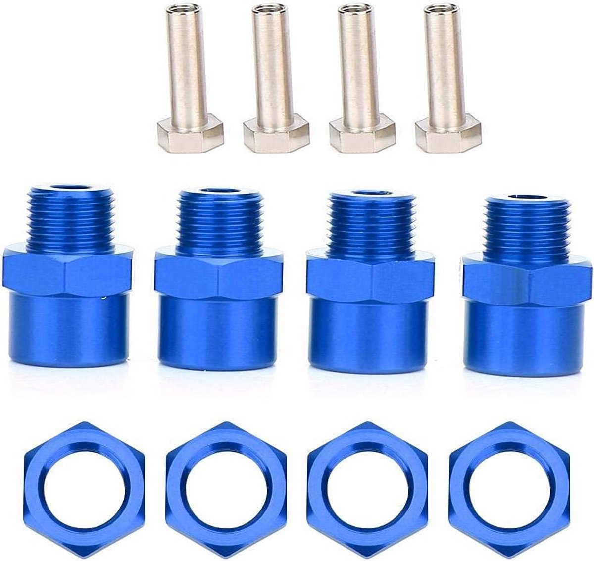 Wiel Hex Hub Adapter, 12mm tot 17mm Afstandsbediening Voertuig Wiel Hex Hub RC Conversie Adapter voor D4 HSP 94123 1/10 RC Auto Wiel 1/12 Auto Model Accessoire