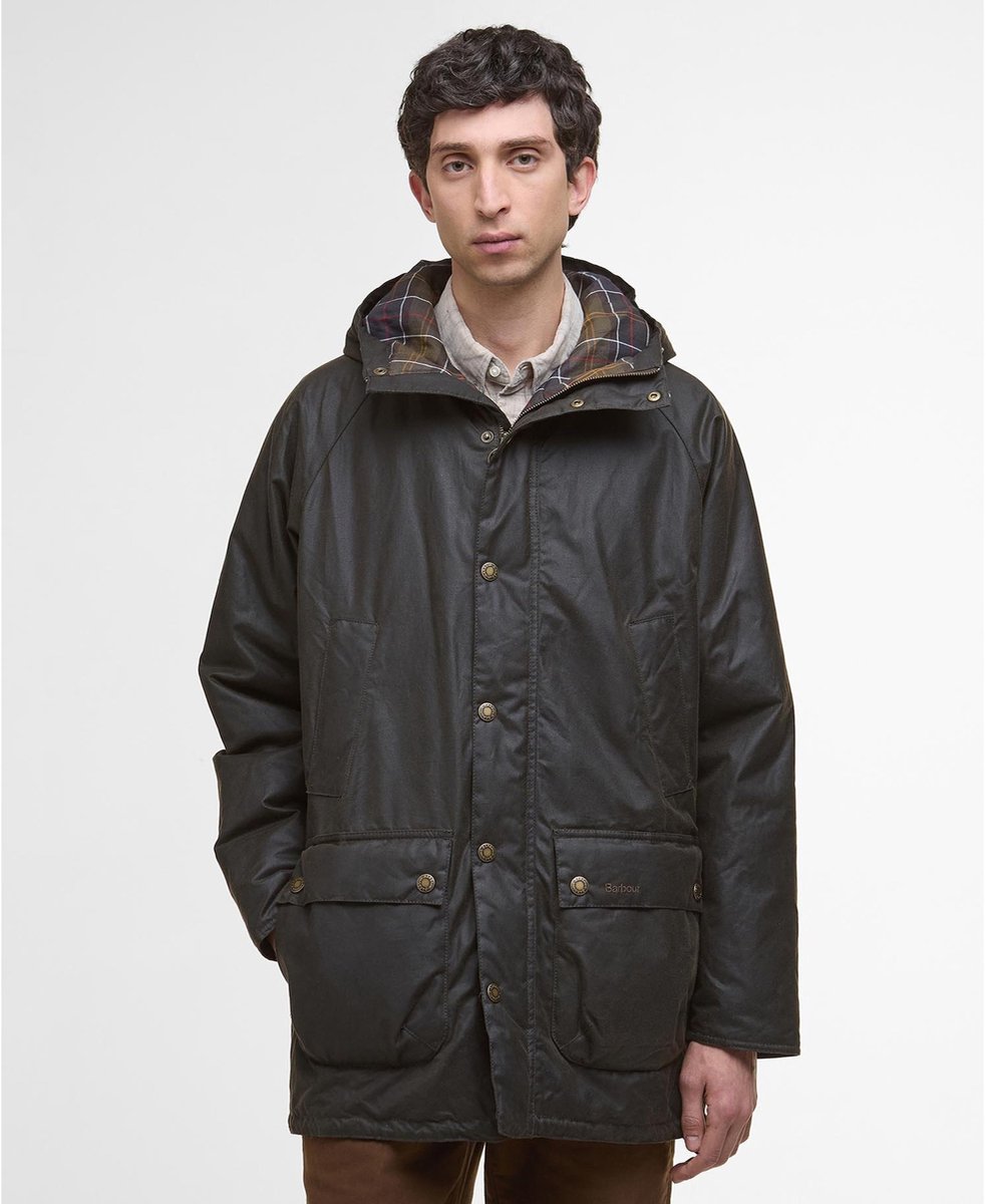 Barbour Parka Bedale Wax olijfgroen