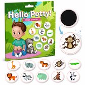 Hello Potty! - 10 Magic Stickers met Dieren - Zindelijkheidstraining Kind - Plasstickers voor kinderen- 10 Magische plasstickers - Potjestraining