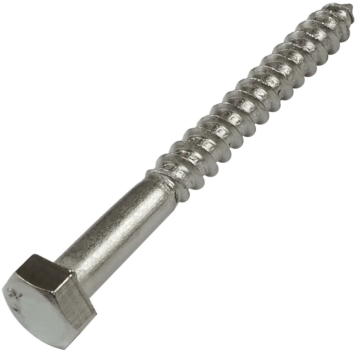 Houtschroeven zeskantkop trekschroef Ø5x50mm zelftappend - DIN 571 - van roestvrij staal A2