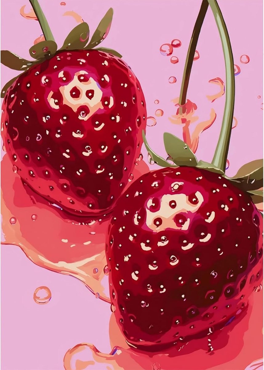 Cherry Diamond Art Kits voor volwassenen, DIY Volledige Boor 5D Roze Kersen Diamant Schilderij Kits, Volwassenen Diamond Art op Canvas voor Ontspanning Geschenken Home Decor 30x40cm