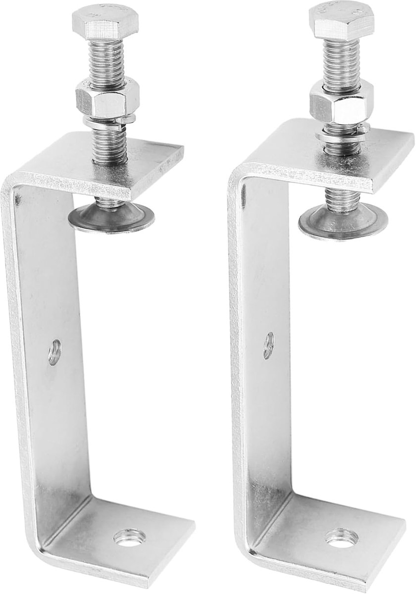 2 stuks hoogwaardige klem van metaal, C-klem, houtbewerkingsklem met brede bakopeningen (120 mm)