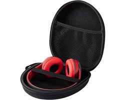 Nylon Hoofdtelefoon Case, Universele Grootte, Compatibel met Sony MDR-XFB950BT, MDRZX310, COWIN E7, Bose QC25, Grado SR80 Zwart
