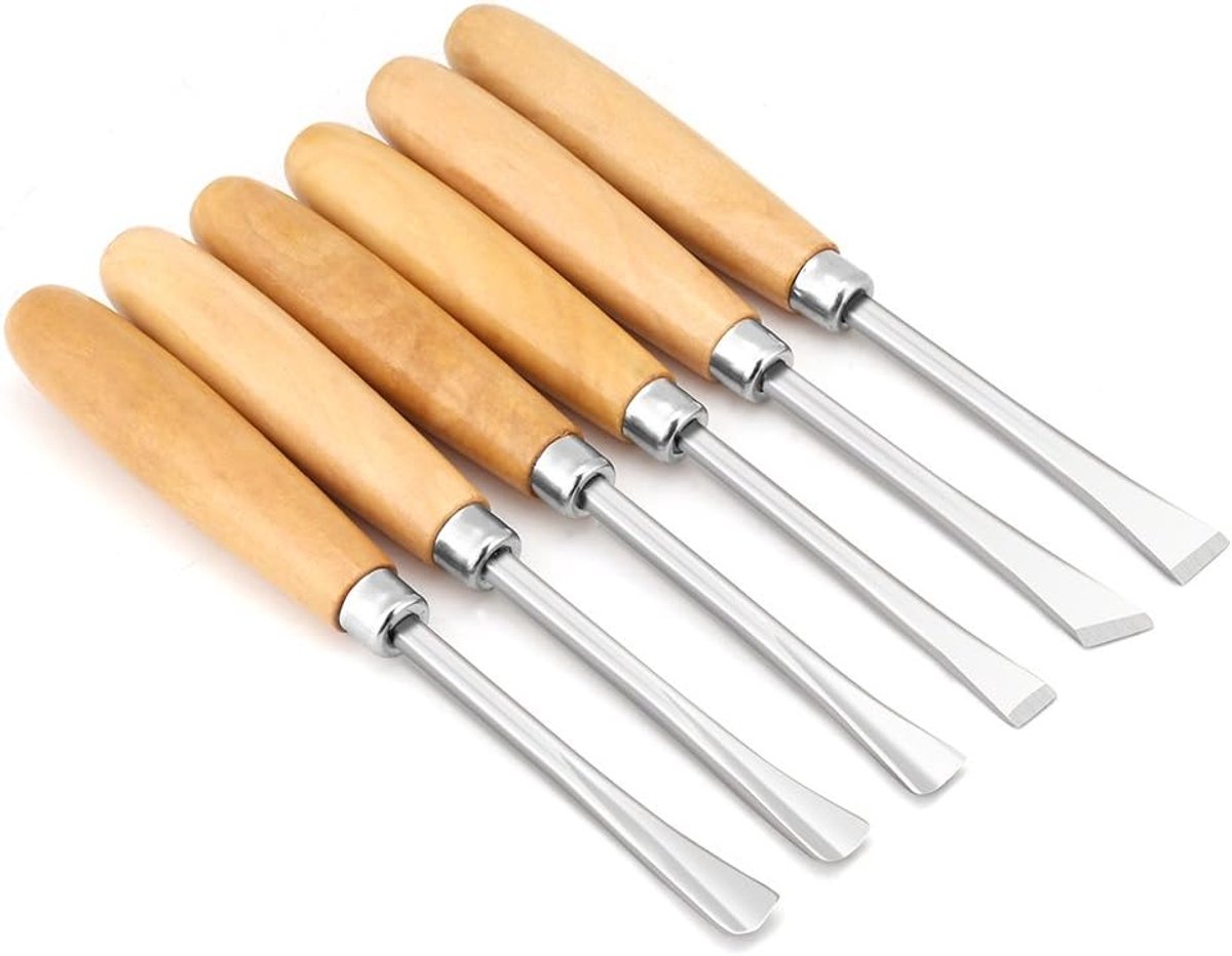 Houtbeitelset Houtsnijgereedschap, Gutsen en Beitels Houtbewerking Beeldhouwen Gereedschap voor Beginners, Hobbyisten en Professionals