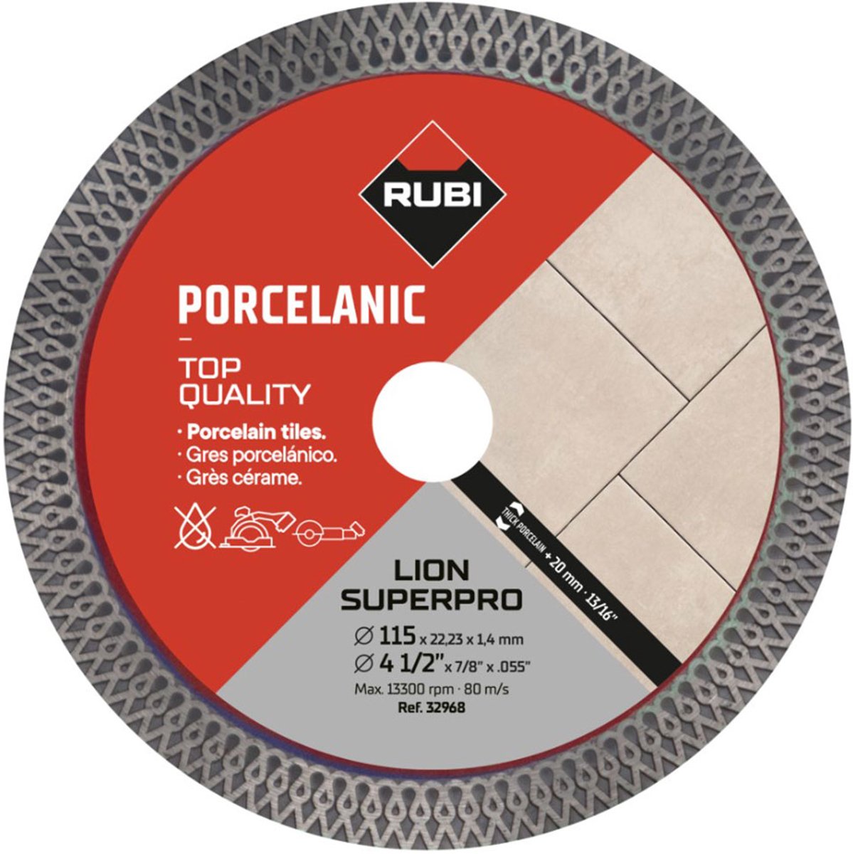 Rubi Diamantzaagblad LION SUPERPRO 115 mm - Diamantschijf