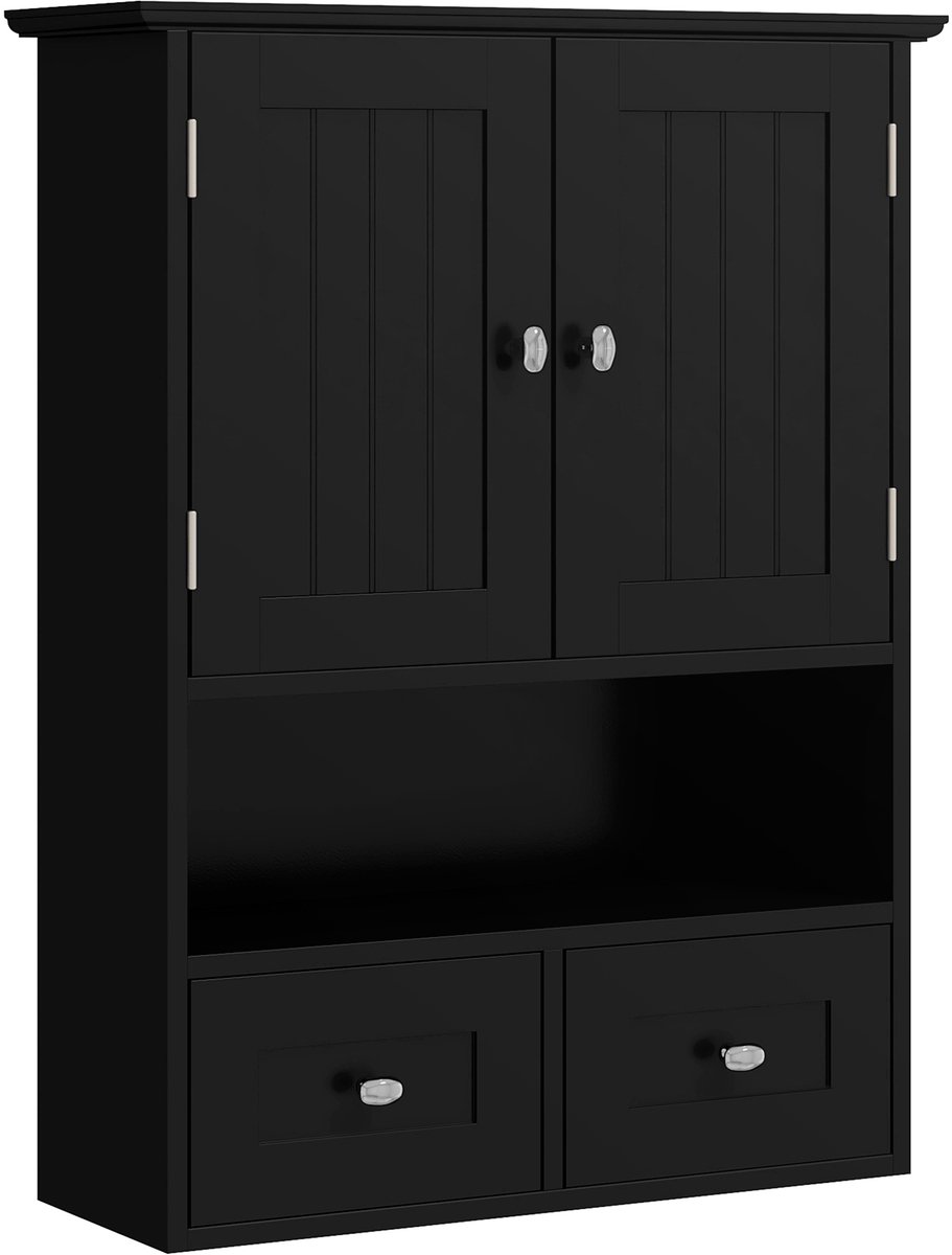 kleankin-wandkast-MDF-50,8x17,8x66cm-zwart