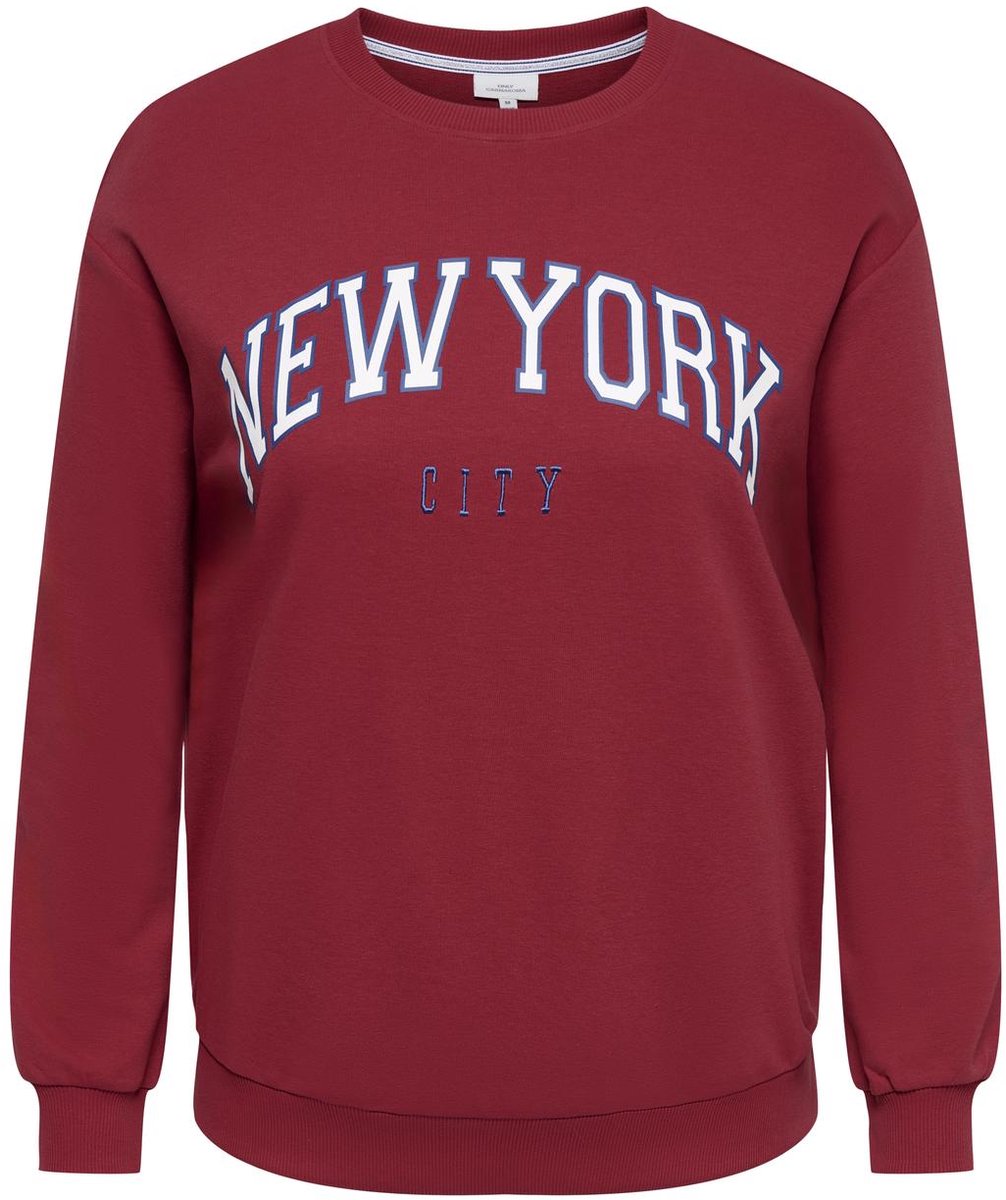 ONLY CARMAKOMA - CARWESLEY L/S O-NECK SWEAT JRS Dames Trui