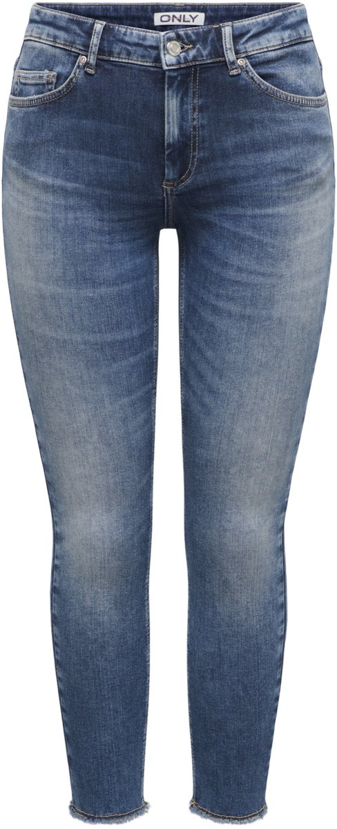 Only blauwe dames jeans   Blush   Regular waist   Stonewash wassing   Skinny Fit   5-Pocket zakken   Knoop- en ritssluiting   Duurzaam   Regular waist