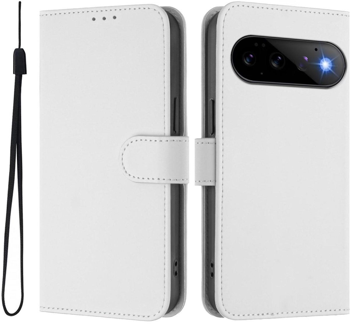 Mobigear Telefoonhoesje geschikt voor Google Pixel 11 Hoesje | Mobigear Urban Wallet Bookcase Portemonnee | Pasjeshouder voor 3 Pasjes | Telefoonhoesje voor Pinpas / OV Kaart / Rijbewijs - Wit