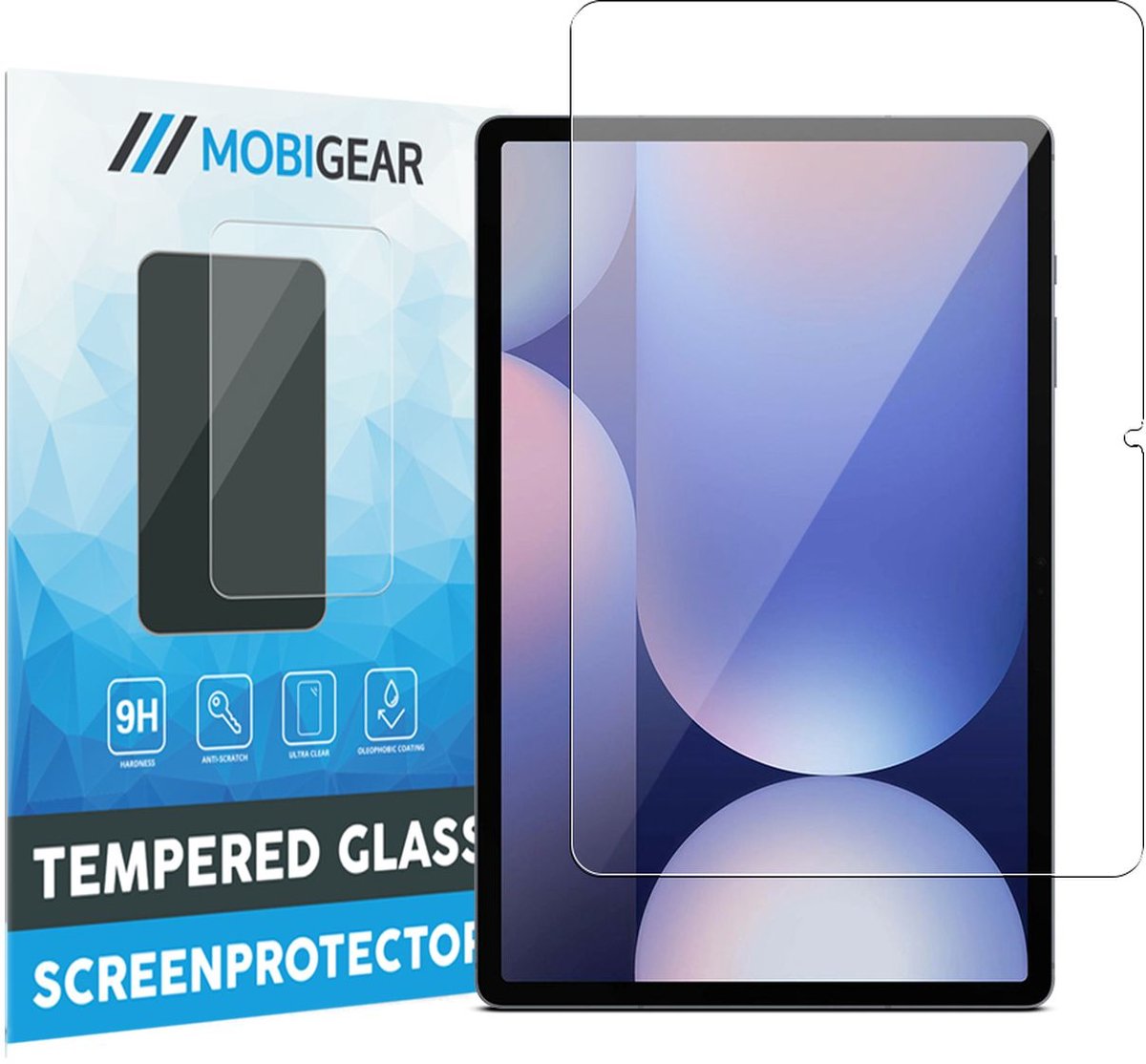Mobigear Screenprotector geschikt voor Samsung Galaxy Tab S10 FE Glazen | Mobigear Screenprotector - Case Friendly