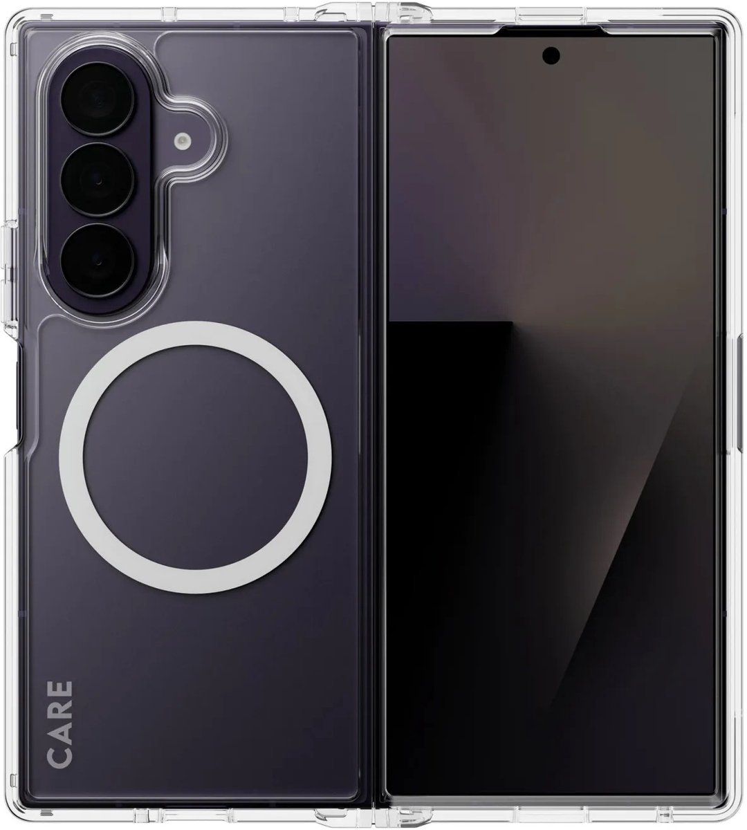CARE by PanzerGlass Urban Combat Case geschikt voor Samsung Galaxy Z Fold 8 Ultra / Fold 7 - Transparant — cadeau in Telefoon & Tablet - foto 2