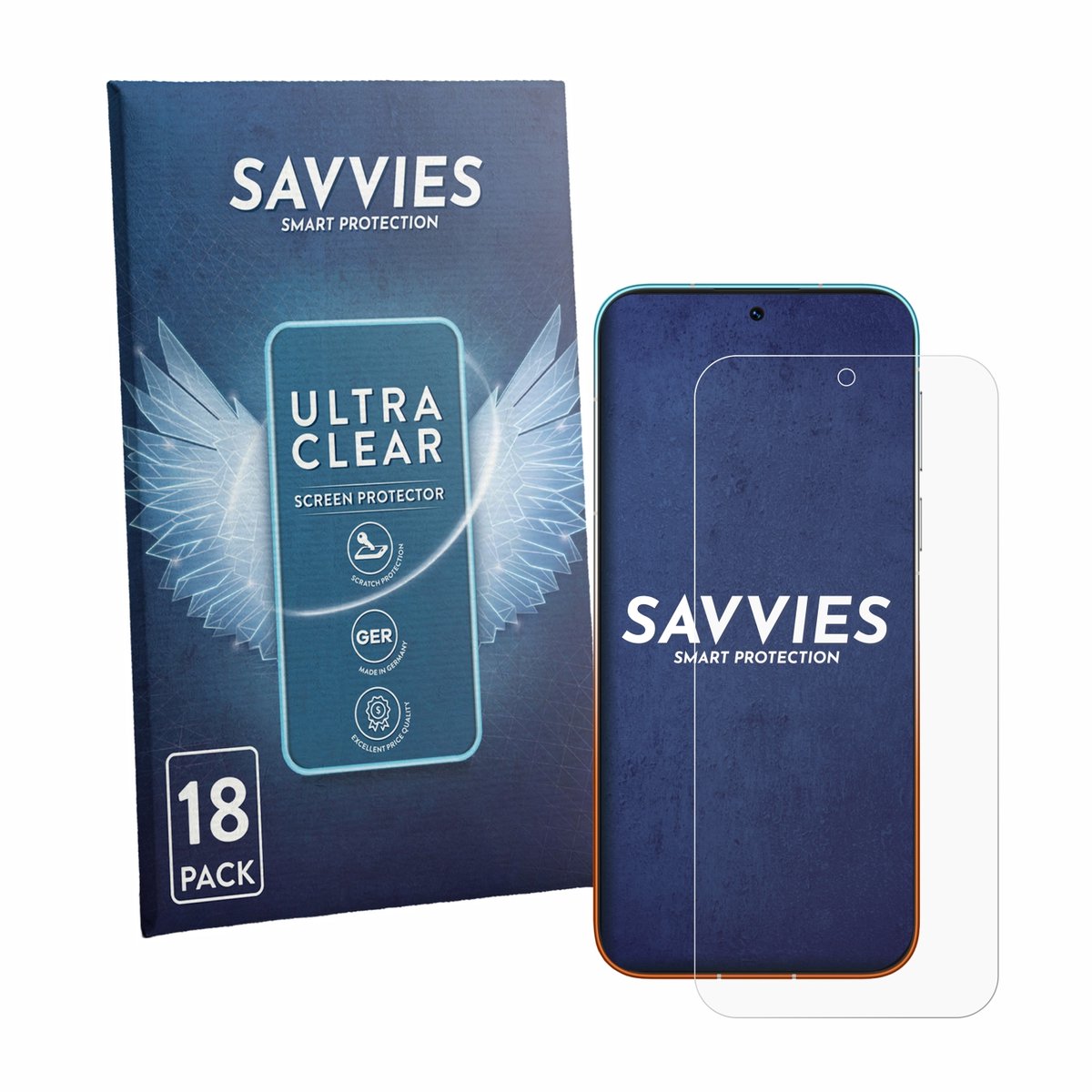 Savvies - Screenprotector voor Huawei Pura 90s Pro Max - Folie Beschermfolie transparant 18 Stuks