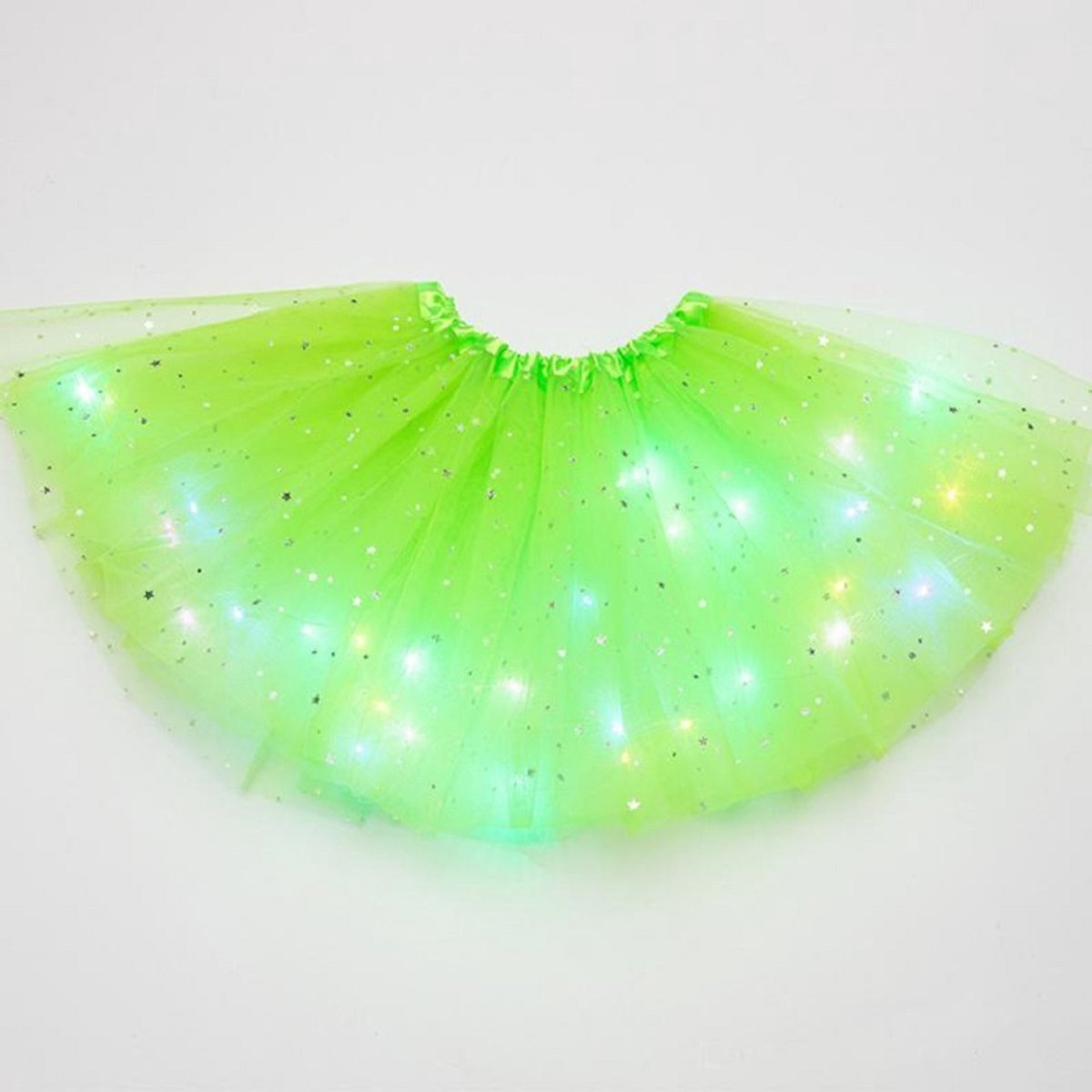 Wantohave Lichtgevend Tutu Rokje Mini Meisjes - Lichtgroen - RGB Verlichting - One Size - 3 t/m 8 Jaar