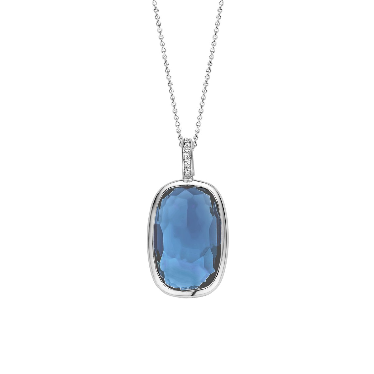 TI SENTO Dames Hanger - 925 zilver - Blauw - 6767DB