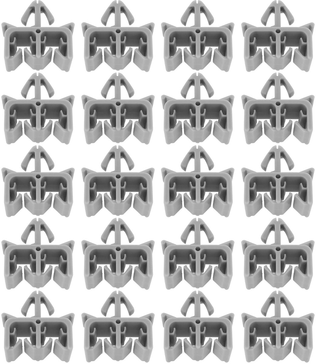 20 Stuks Auto Baklijn Behoud Clips 32,5x17mm Plastic Remlijn Behoud Clips Compatibel met VW Compatibel met TOYOTA