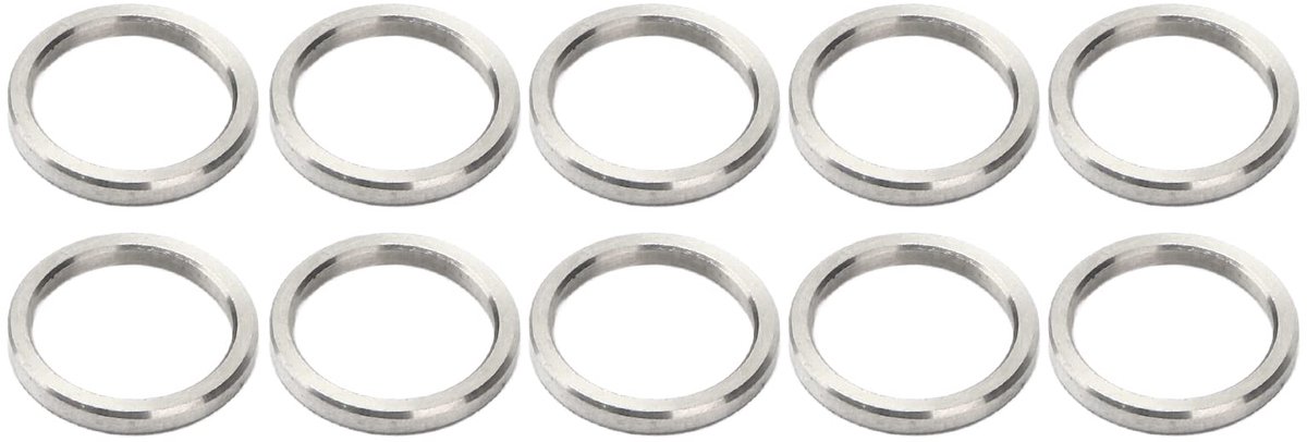 Afstandsringen, platte platte sluitring, metalen sluitringset, 15 MM OD, 12 MM ID(3515-0015-0020)