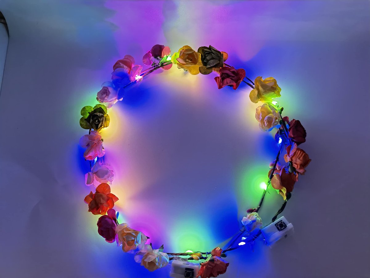 7 stuks bloemenkroon slinger hoofdband - bloemen hoofdtooi voor vrouwen en meisjes - haaraccessoires voor verjaardag, bruiloft, festival en feest