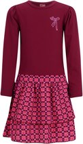 B.Nosy Y607-5821 Jurk meisjes rood roze - Maat 134-140