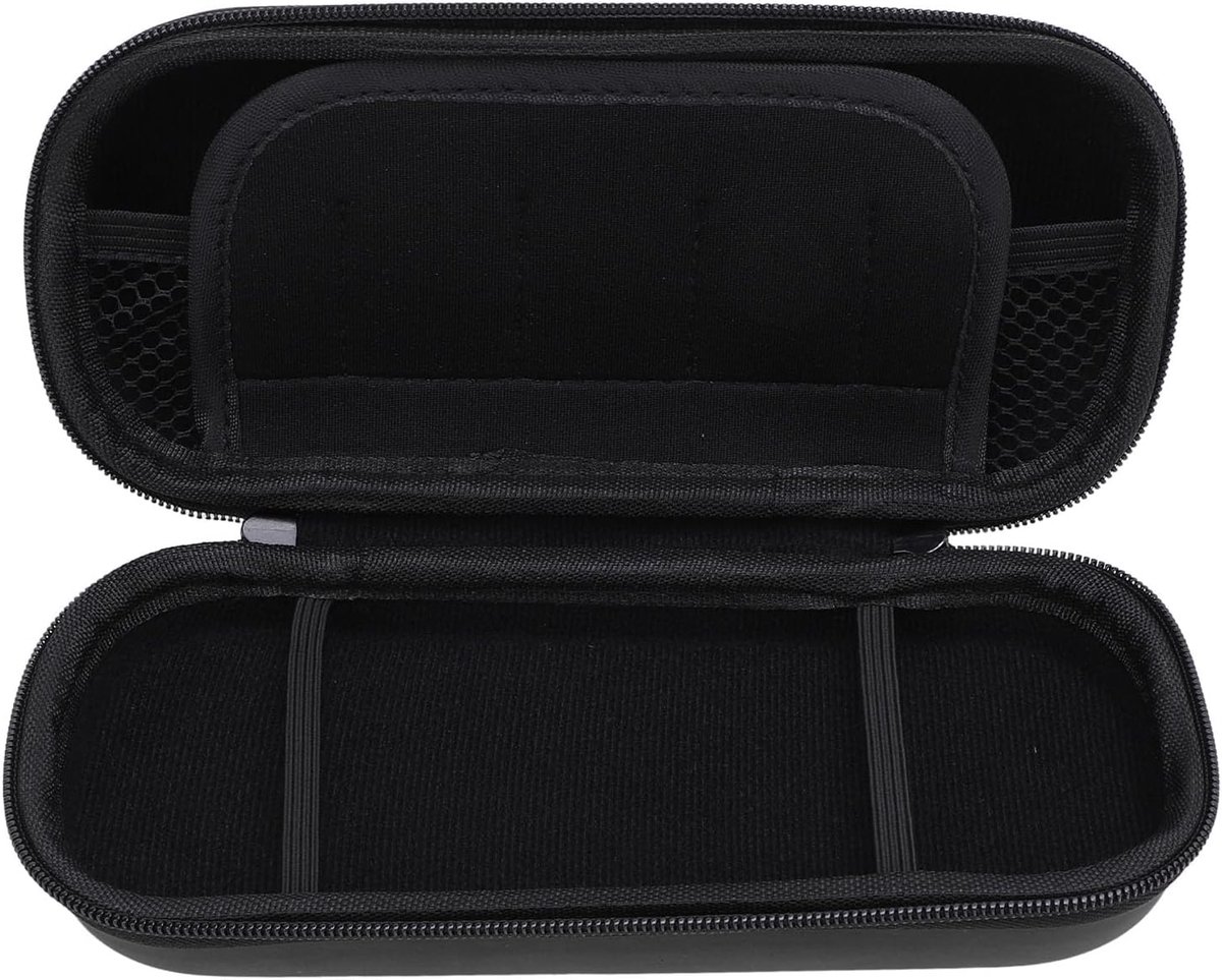 SnelShoppen - Hard Draagtas voor PS P 1000/2000/3000 Console - Draagbare Handheld Organizer met 5 Gamekaartenhouders - EVA Schokbestendige Reiszak (Zw