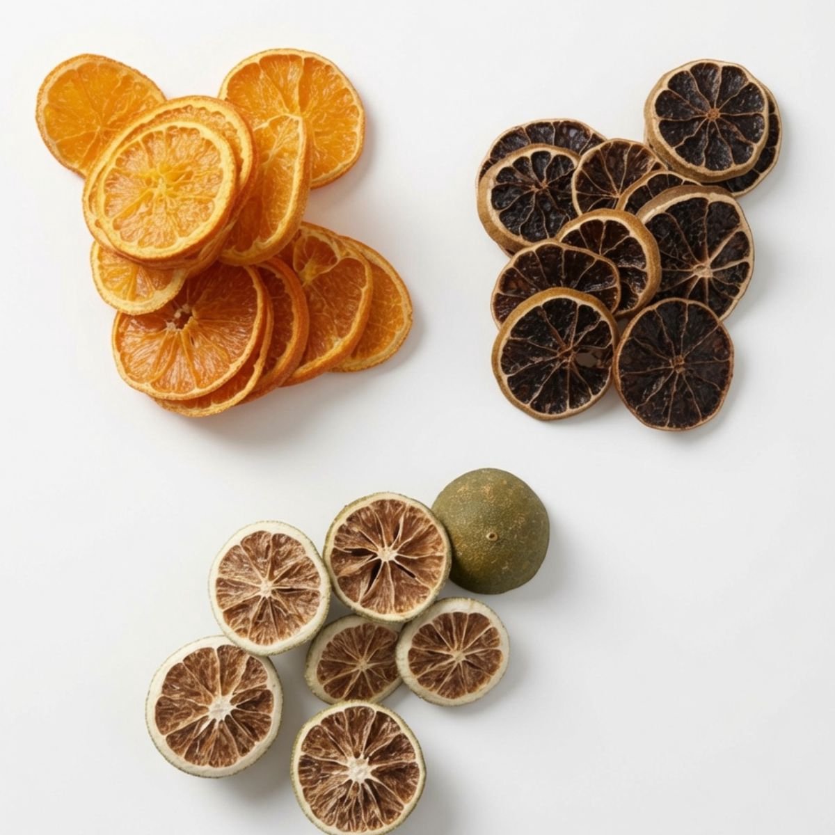 Gedroogde Citrus mix 100 gram - sinaasappelschijfjes, gedroogde citroenschijfjes, gedroogde halve limoen - Bloemschikken - Krans maken - Potpourri