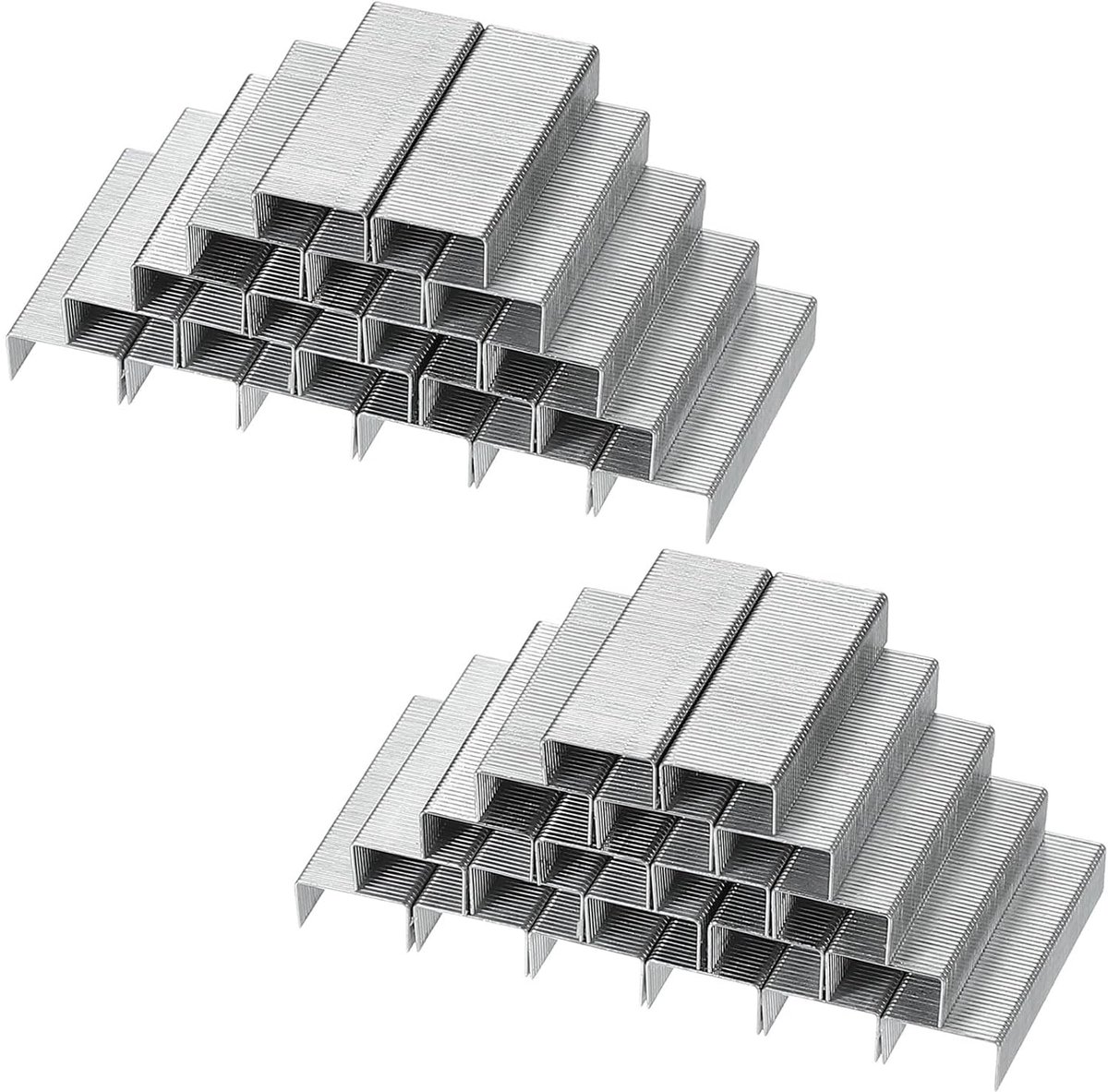 Nietjes, 5 dozen met 5000 stuks, 3/16 inch beenlengte nietjes, platte beitel, zonder blokkering, voor kantoornietmachine, kantoorbenodigdheden, zilver