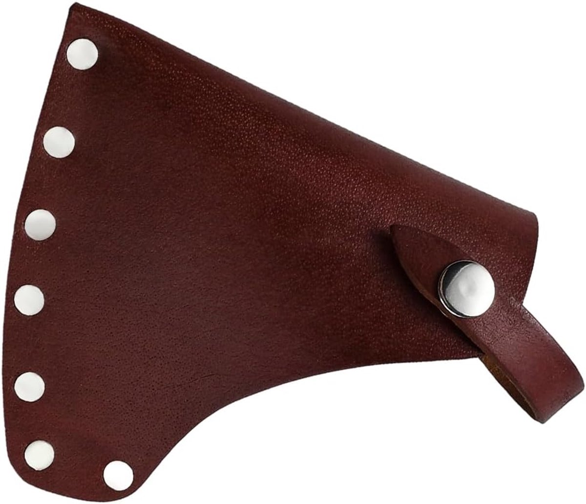 Rundleer Case voor Bijl Hoofd Beschermende Hoes Kamperen en Werken Essentiële Accessoires voor Kamperen en Wandelen