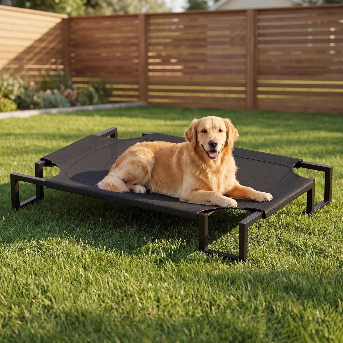Hondenbed voor Grote Honden, Outdoor Koeling Verhoogde Hondenbedjes Training Platform off Ground Hangmat met Ademend Mesh