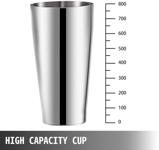 Drankmixer Dubbele Kop - Milkshake Machine - Snelle Drankjes Maken - 180 Watt Krachtig - 800 ml Capaciteit - Zilverkleurig — afbeelding 4