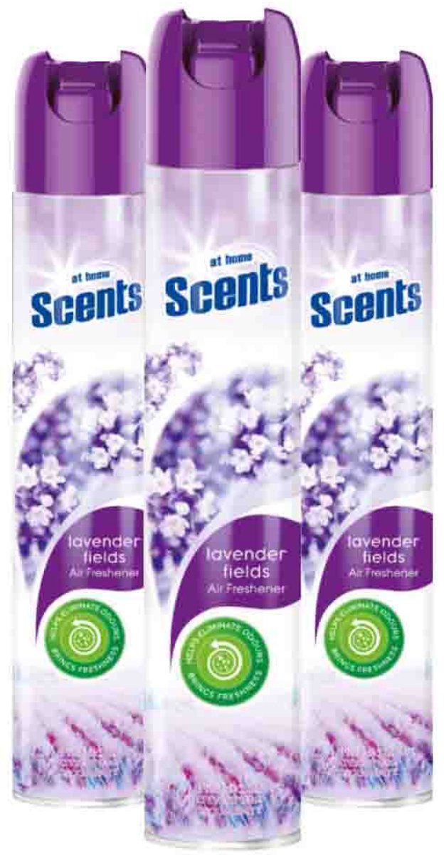 At Home Luchtverfrisser Spray Lavendel - 3 x 400 ml - Voordeelverpakking