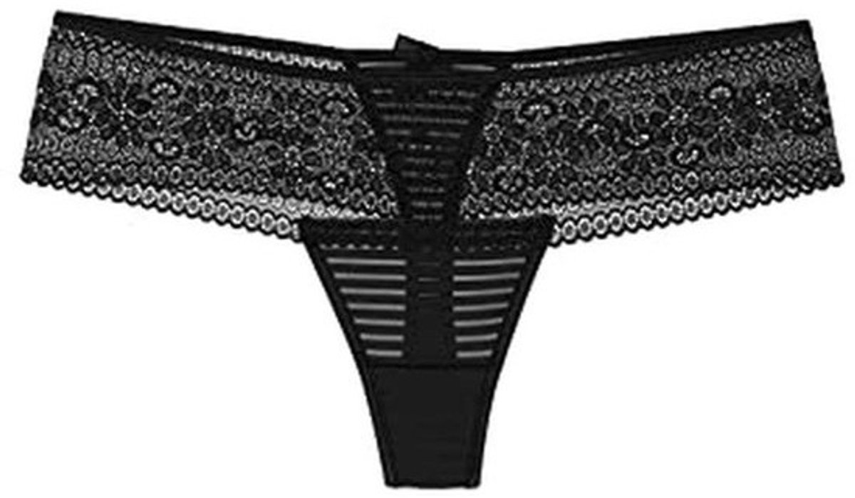 Zwarte Kant String voor Dames - Verleidelijke Ondergoed