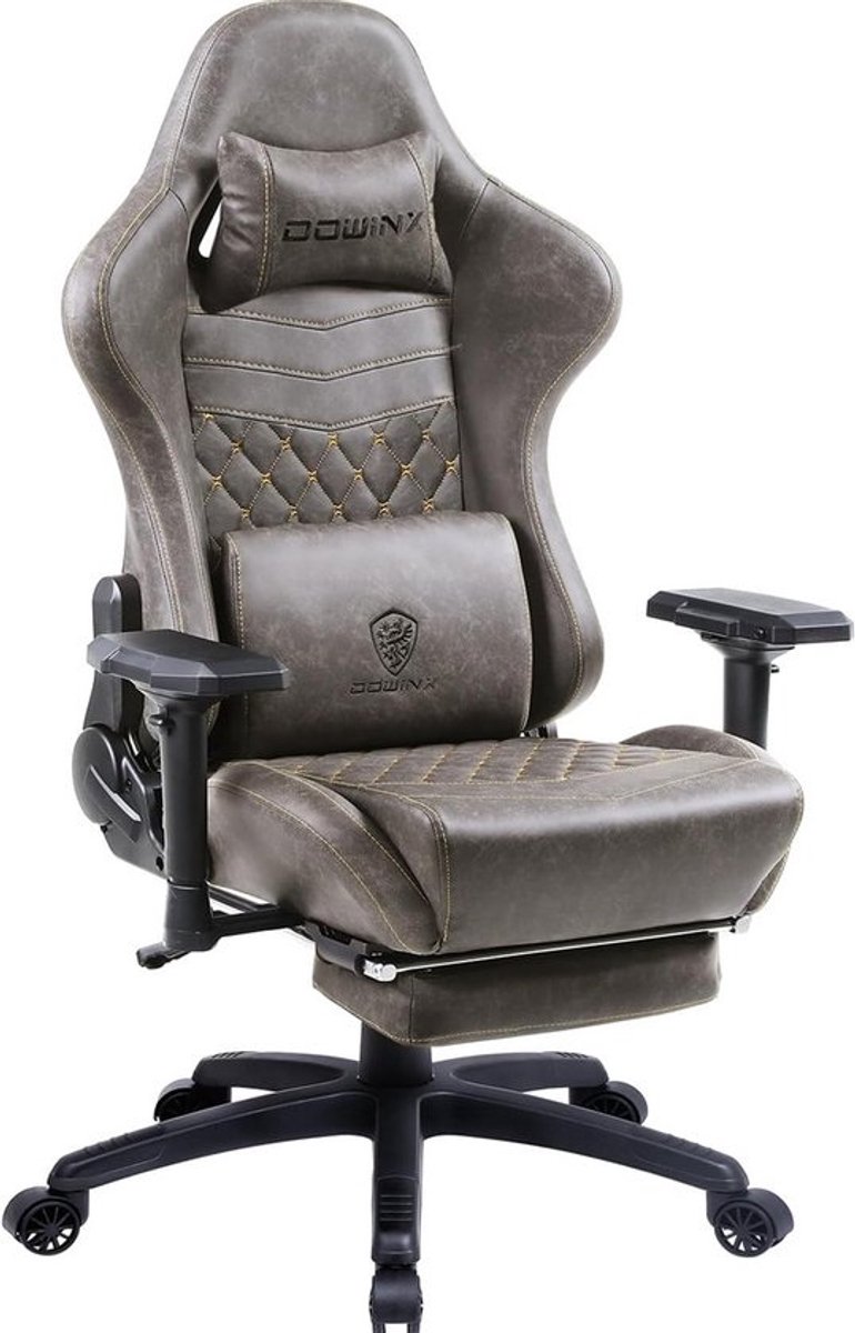 Ergonomische Gamingstoel in Racestijl met Massagefunctie en Voetensteun