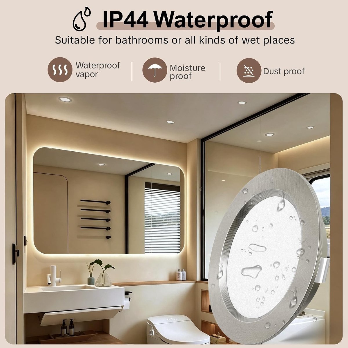 Inbouwspot LED 12V - Nikkel - 4000K - Dimbaar Aluminium Inbouwlamp - Voor Camper Caravan Boot Badkamer
