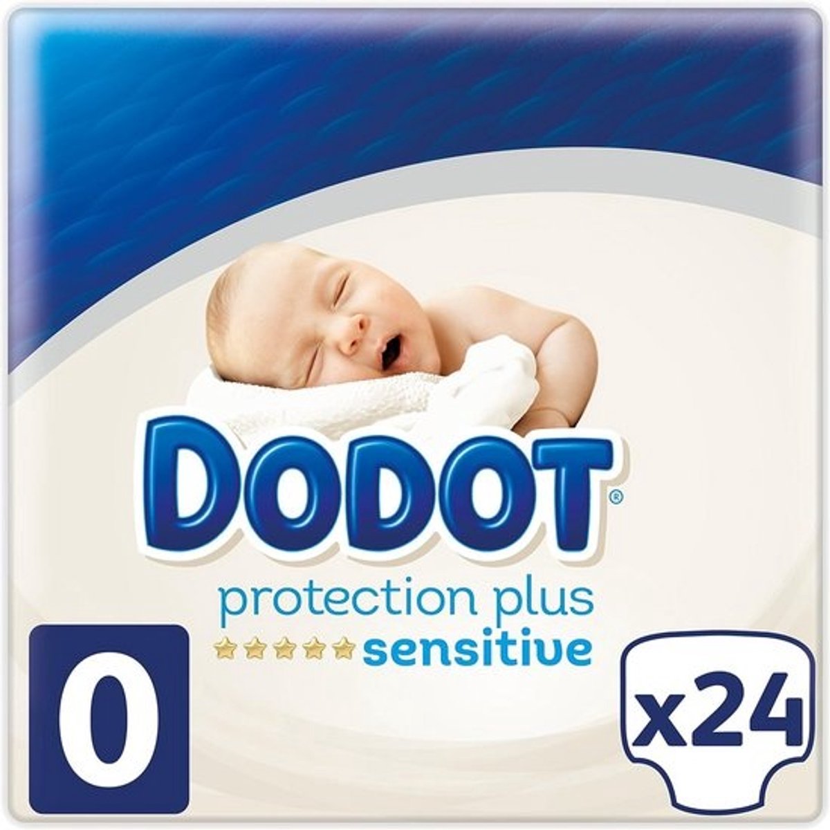 Protection Plus Sensitive Luiers Maat 0 voor Pasgeborenen - 24 Luiers