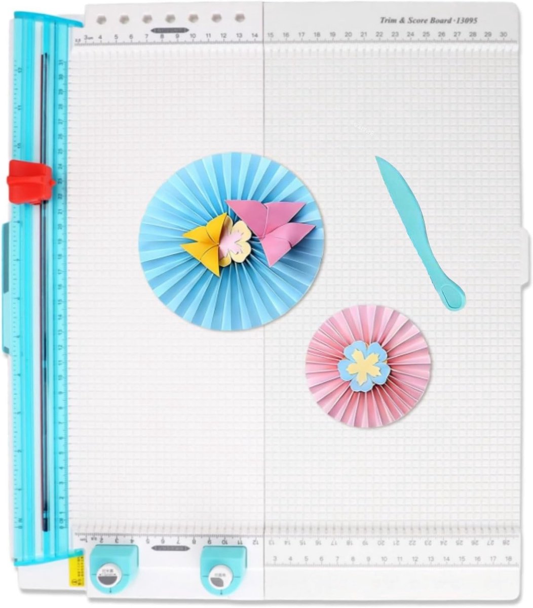 7-in-1 Papier Snijmachine en Vouwbord voor Precisie Snijden en Creëren van Kaarten