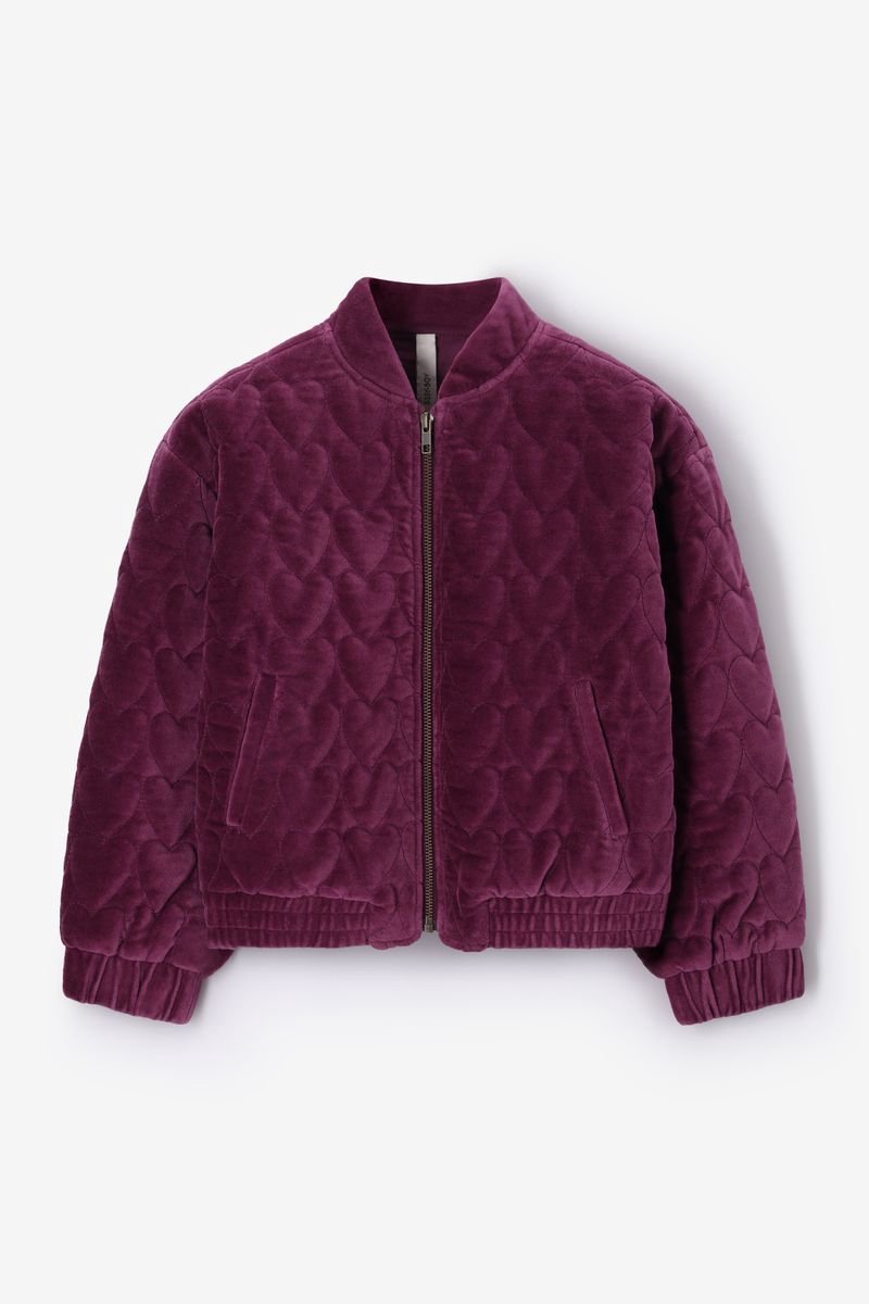Sissy-Boy - Donkerpaars velvet bomber jack