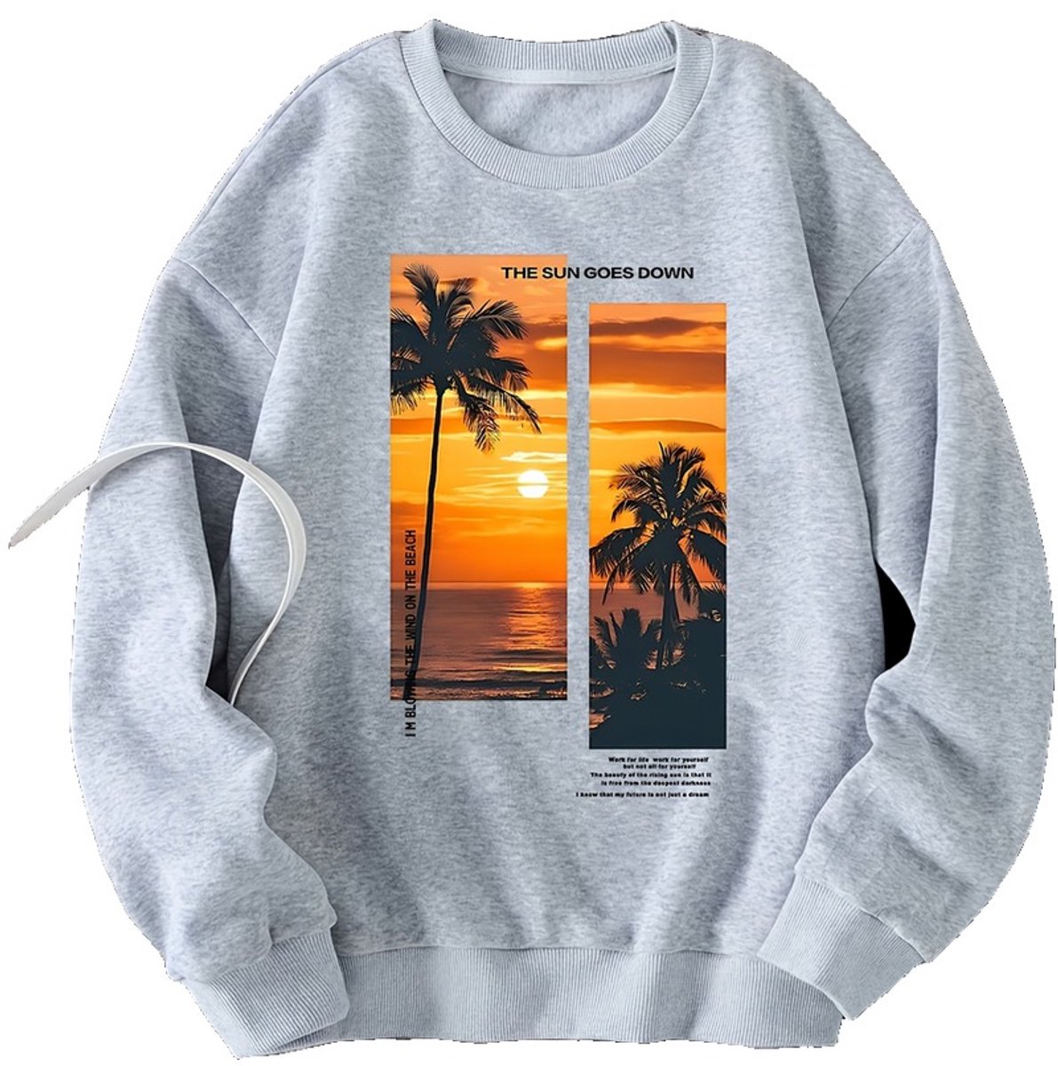 Currero Sweater Jongens Sweaters Sweatshirt Hoodie Warme Trui Pullover Jumper Crewneck Vest Lichtgrijs 7-8 Jaar