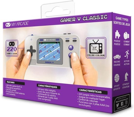 Gaming Stoel Classic 220 - Grijs en Violet — afbeelding 3