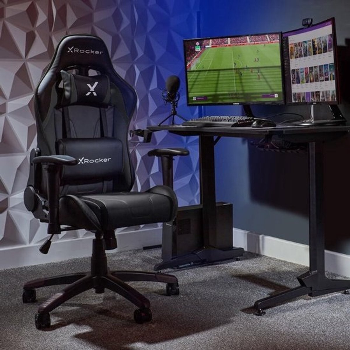 Ergonomische Gamingstoel voor Kinderen en Jongeren, In Hoogte Verstelbaar