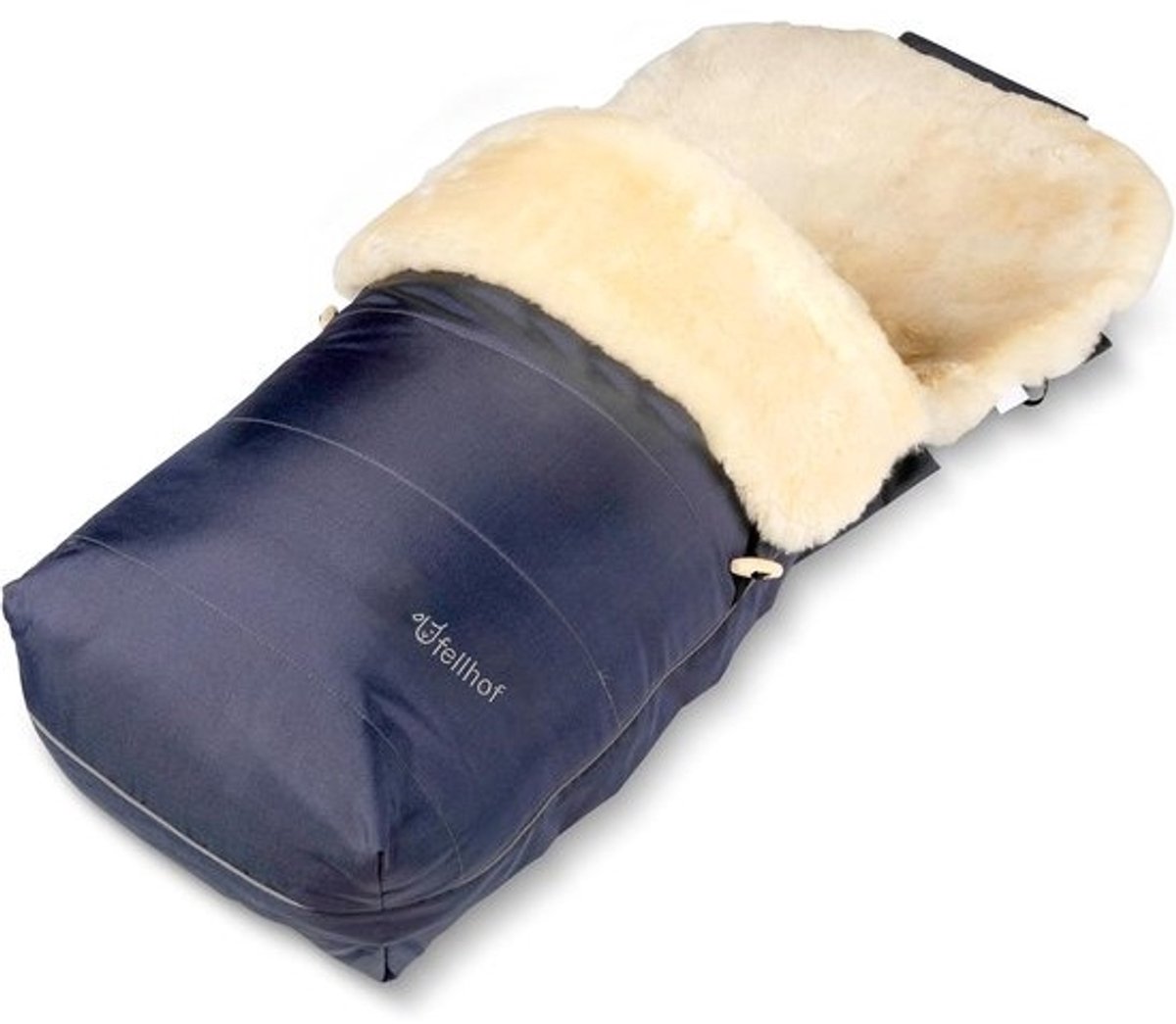 Voetenzak kinderwagen Merino lamsvacht 45 x 97 cm
