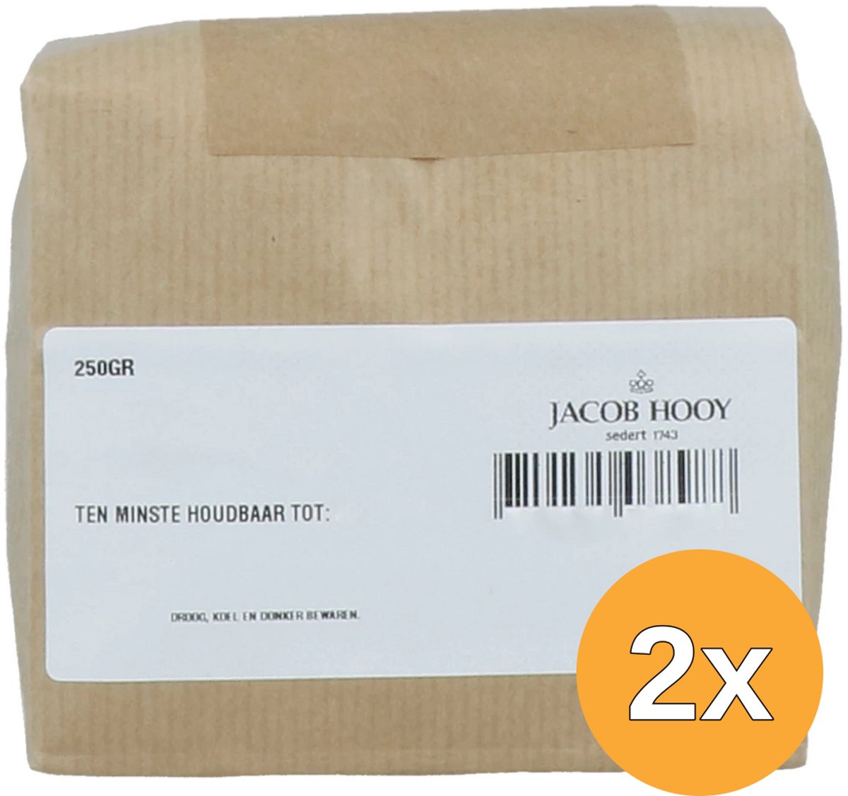 2x Jacob Hooy Brandnetelwortel Gemalen (250 gr)
