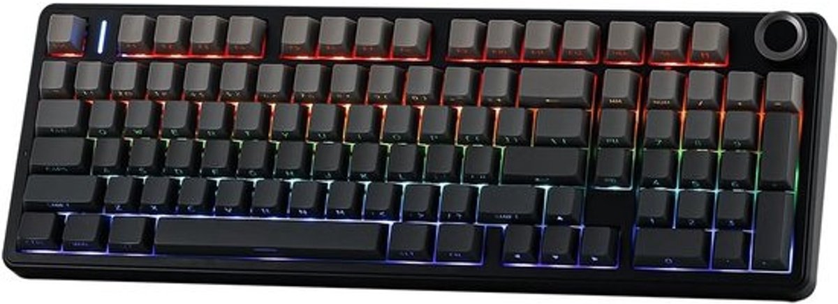 Draadloos 96% Mechanisch Gaming Toetsenbord, Hot-Swappable, RGB, 8000mAh Batterij, USB-C/2.4GHz/BT
