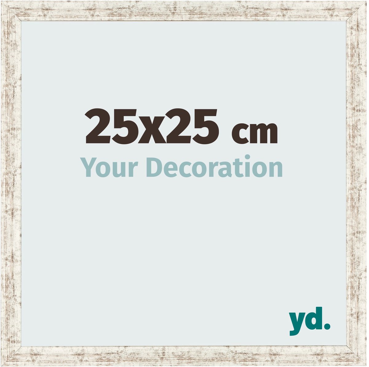 Your Decoration - Fotolijst 25x25 cm - MDF - Wit Vintage - Bologna