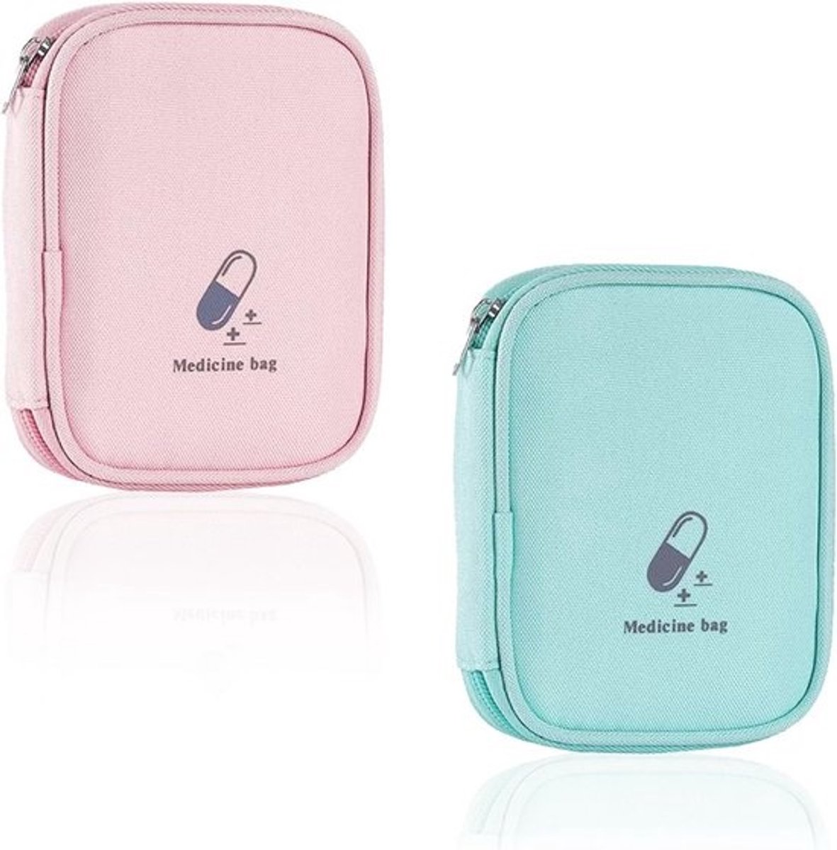 Reisapotheektas 2 stuks klein eerste hulp tas voor school camping en reizen