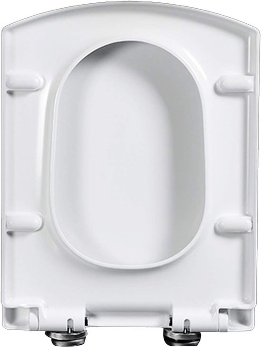 Toiletbril - Toiletdeksel - Stil Sluiten - Afneembaar Ontwerp - 43x345 cm - Wit