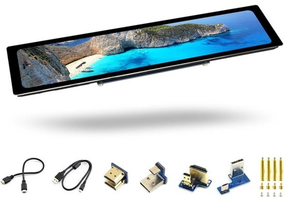 11.9 Inch Capacitief Touchscreen IPS LCD Scherm 320x1480 met 5-Punten Multitouch voor Raspberry Pi en PC