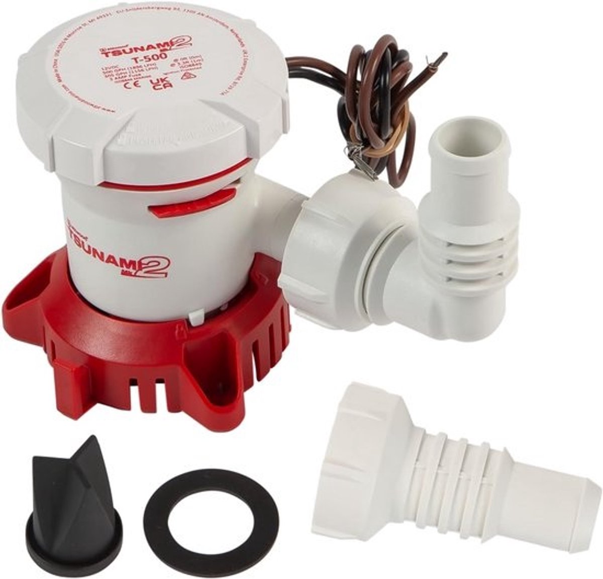 Handmatige Lenspomp 12 Volt met Draad - Hoog Vermogen voor Boten en Jachten