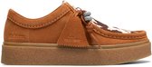 CLARKS O Boxbee Walla. cognac Dames Veterschoenen - cognac