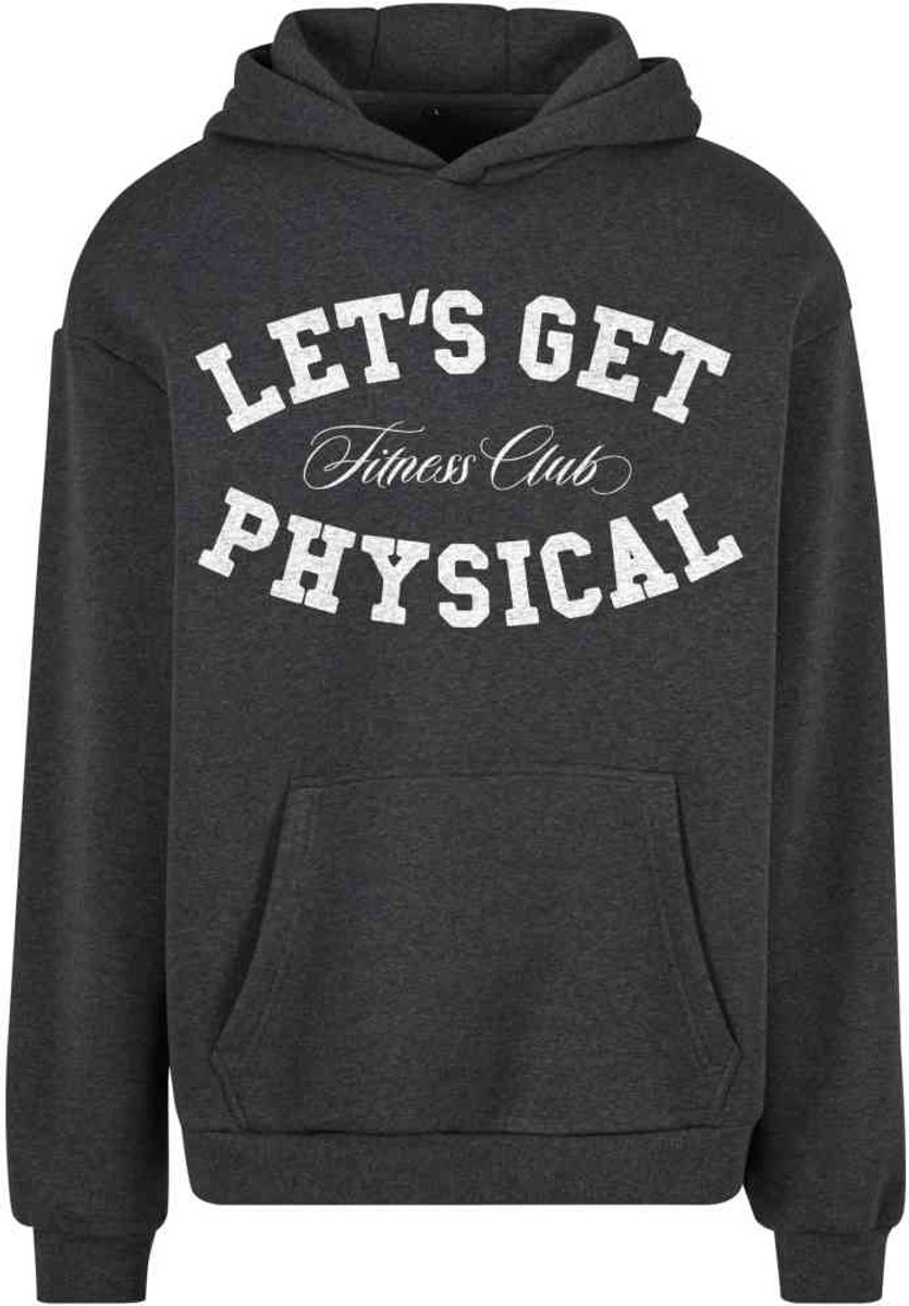 Mister Tee Let’s Get Physical Fluffy Hoodie/trui XXL Grijs